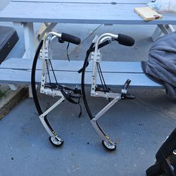 Skyrunner Jumping Stilts, Adult size, great for exercise or even coplay costumes for height, gd cond