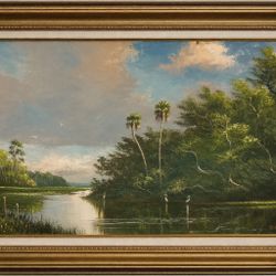 Canvas Oil Painting Signed 