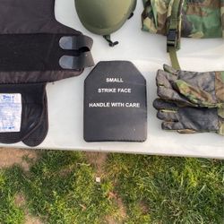 Bulletproof Vest  Armor Plate Helmet Vortex Gloves Duffle Bag 