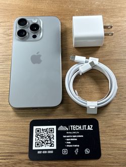 π± iPhone 15 Pro | 1TB | Natural Titanium | Unlocked (Any Carrier)