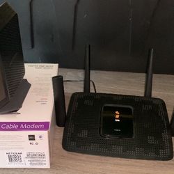  NETGEAR - CM700 High Speed Cable Modem & Linksys EA8300 Internet Router 