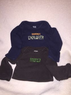 Carter's NB Baby Boy Onesies
