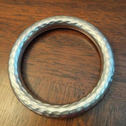 Solid Heavy Silpada Hammered 925 Sterling Silver Bangle