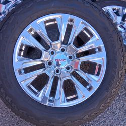 2024 NEW OEM ORIGINAL TAKEOFFS GMC YUKON DENALI 20 INCH HAVE TPMS SENSORS TIRES BRIDGESTONE ALL-TERRAIN 98 % DOT 0424 $ 1499 