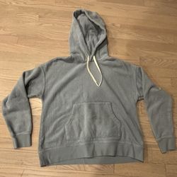 Outerknown Gray Terry Organic Cotton Fleece Woman’s Hoodie Sweatshirt XS