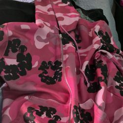 Pink Denim Tears Zip up 