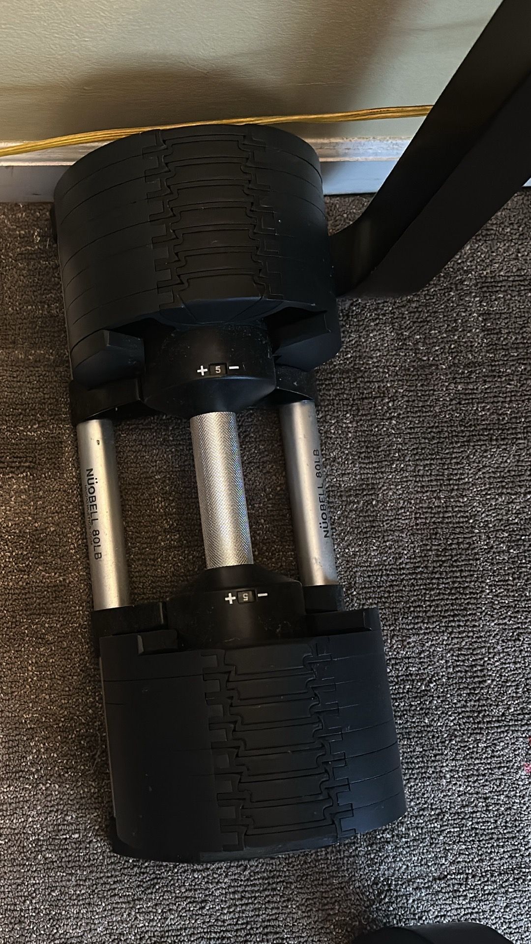 I’m selling ONE NUOBELL Adjustable Dumbbell 5–80 lbs for sale