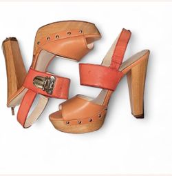 Y2K archival vintage Coach “Darcy/Darcey” platform heels 🤎✨
