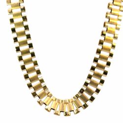Men’s 10k Yellow Gold 24” Inch 12.2mm Rolex Link Necklace GP3133928