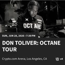 Don Toliver Octane Tour Concert Tickets
