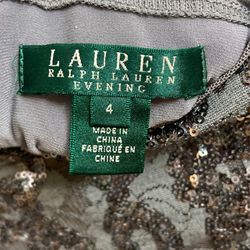 Gorgeous Dress!! New Ralph Lauren Evening Size 4 - 6 Sequin Dress