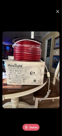 Brand New 150’ Red Flexilight Led Rope Lights
