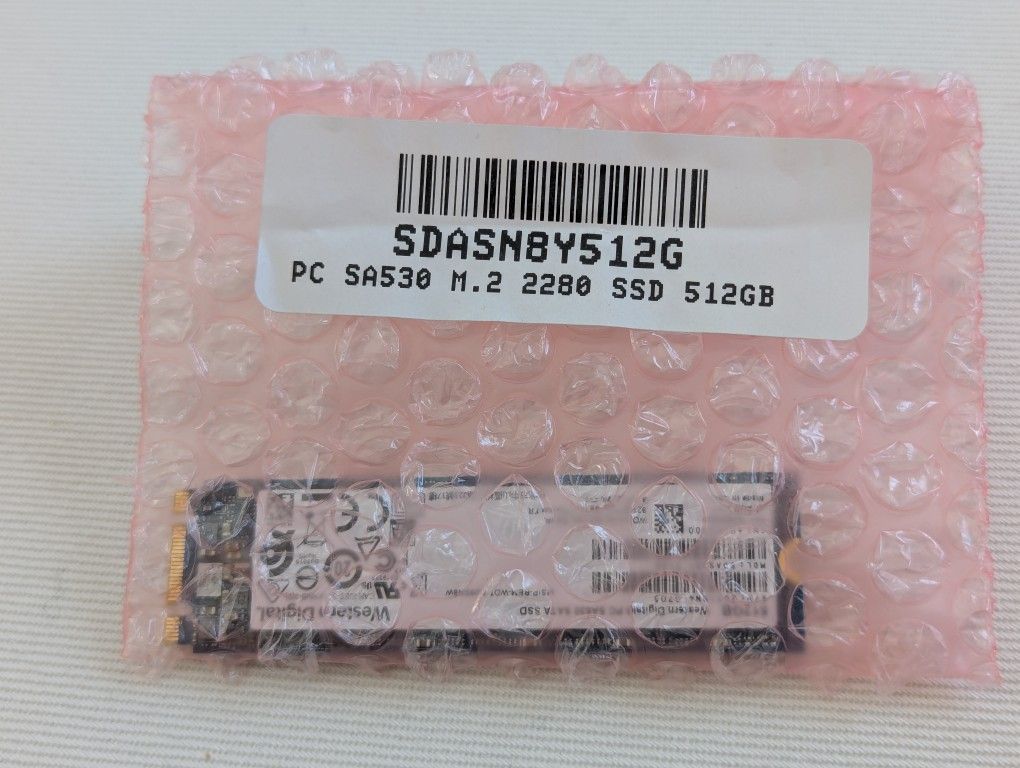 Brand new Western Digital PC SA530 512GB SSD M.2 laptop hard drive