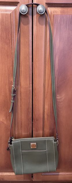 Dooney & Bourke Pebble Grain Leather Green Crossbody Bag