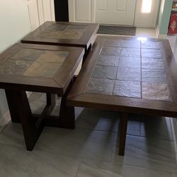 Coffee Table And 2 End Tables