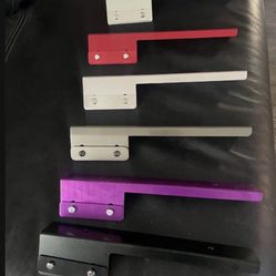 JDM License Plate Relocate Aluminum Brackets Anodized $20 Each 