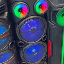 🧑‍🎄Bocinas triple 📢 Bluetooth 🥸Micrófono 🎙️sonido fuerte 💪 nuevas recargables 🌄  🌅Idel para tus fiestas 🥳 controles y cargador 🔌