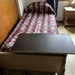 Electric Medical Bed With Table