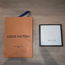 Authentic Gucci Gift Box & Louis Vuitton Gift Bag