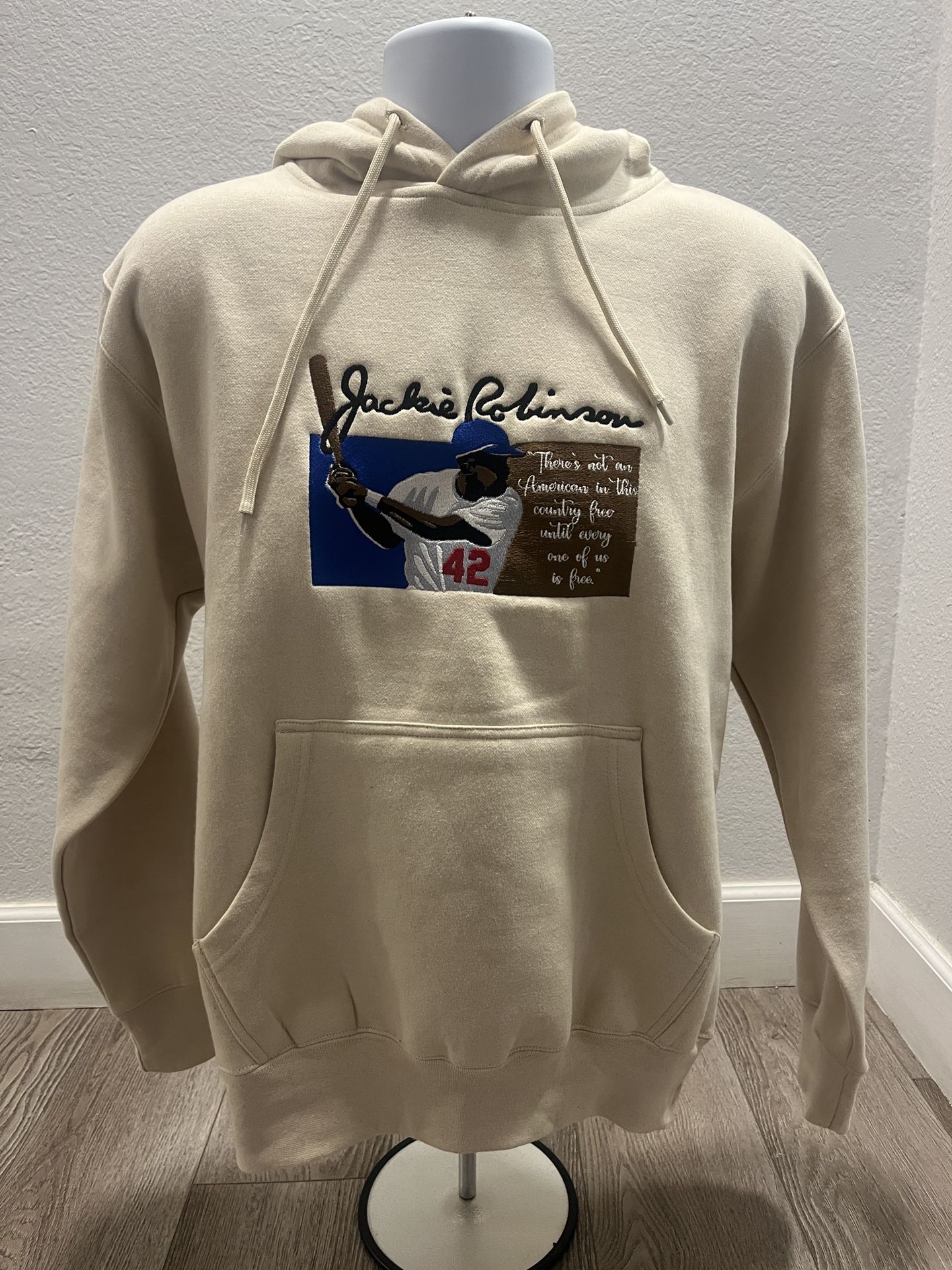Jackie Robinson Dodgers Embroidered Hoodie