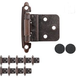 3/8 Inch Inset Cabinet Door Hinges Oil Rubbed Bronze, 30 Pack, $1 each.