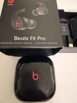 Beats Fit Pro Wireless Noise Cancelling Earbuds In Ear - Black Red