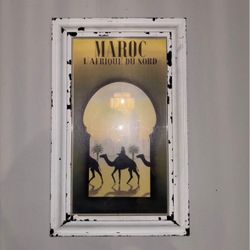 Vintage-Style “Maroc – L’Afrique du Nord” Framed Print