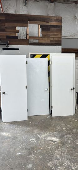Flat white doors