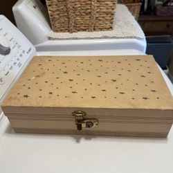 VINTAGE embroidery Box Sold As Seen 
