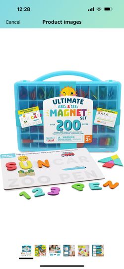 Chuckle & Roar - Ultimate Magnet Set - Soft Foam Fun Magnet Tiles - Great for Preschoolers - Storage Case Included for On The Go - Ages 3 and Up