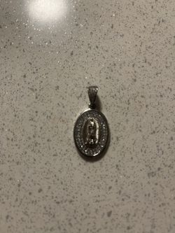 Virgin De Guadalupe Silver Pendant