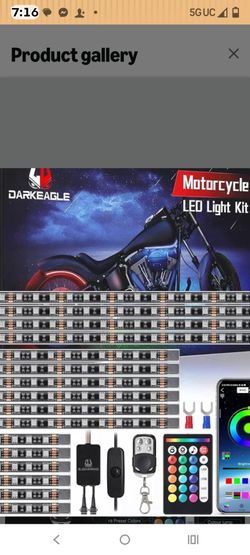 Motorcycle undergrow light kit