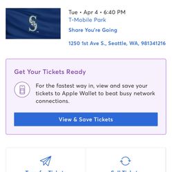 7 Mariners Tickets 