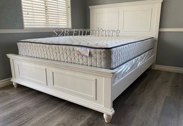 Queenn White Plain With Ortho Matres!!!
