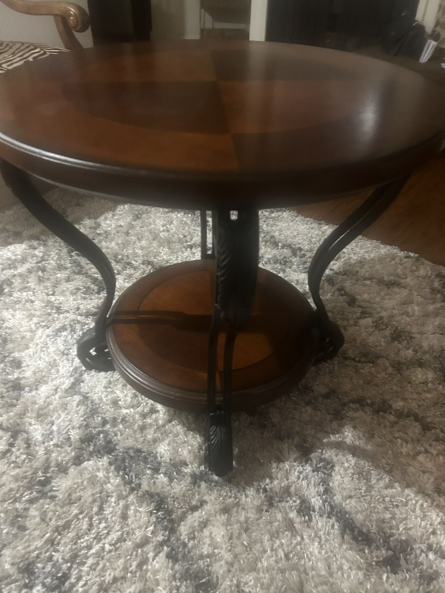 Cherry wood side table