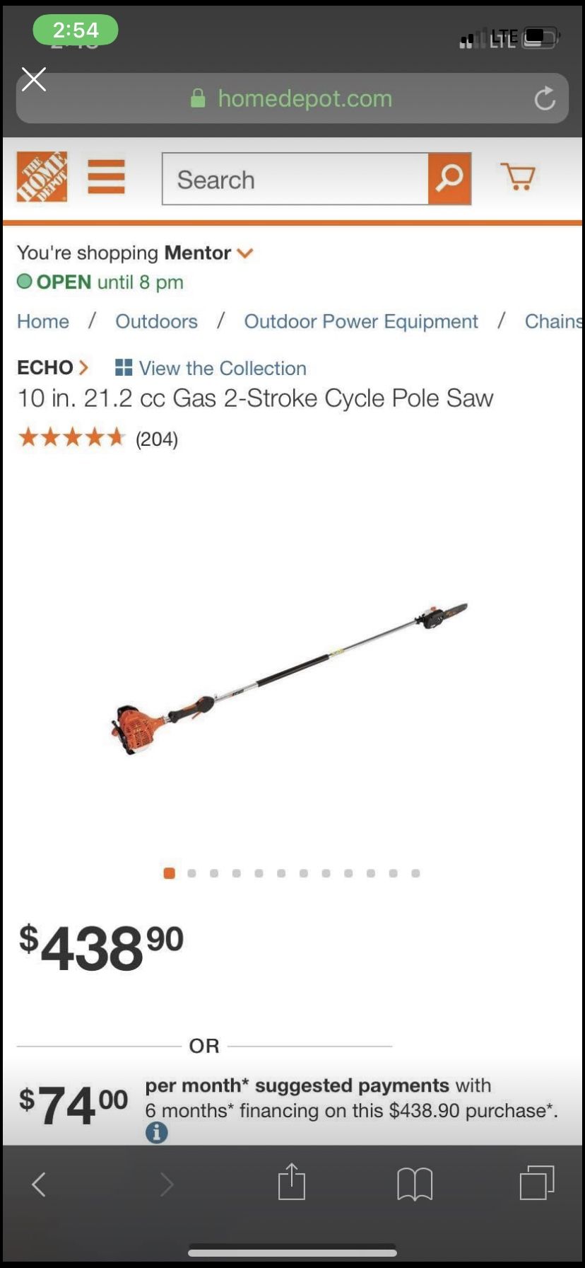 Echo pole saw ! New not used in box !