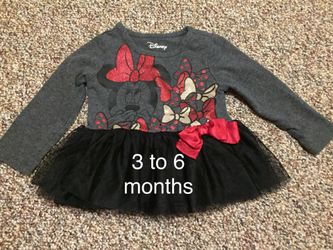 Baby girl Disney Minnie Mouse 3 to 6 months dress