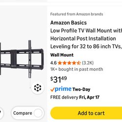 TV Wall Mount Unopened 