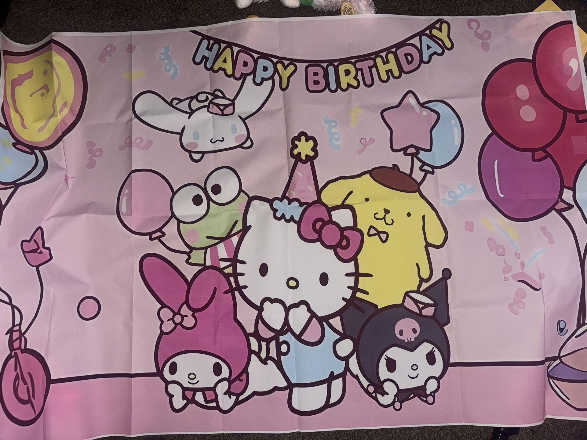 Hello Kitty Birthday Banner/backdrop