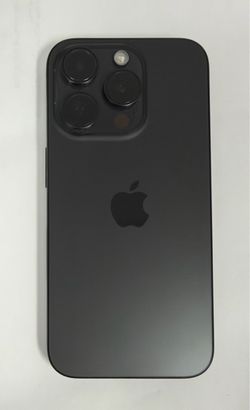 iPhone 15 Pro - Like New - Unlocked - Black - 128 GB - Leather Case