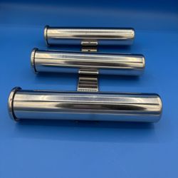 Amarine made single tube rod rack 316 stainless steel mirror fishing rod holder