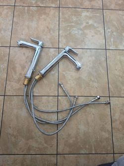 Matching Hansgrohe Bathroom Faucets - Polished Chrome (Set of 2)