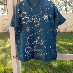 Christmas Shirt Handmade Gift Size L