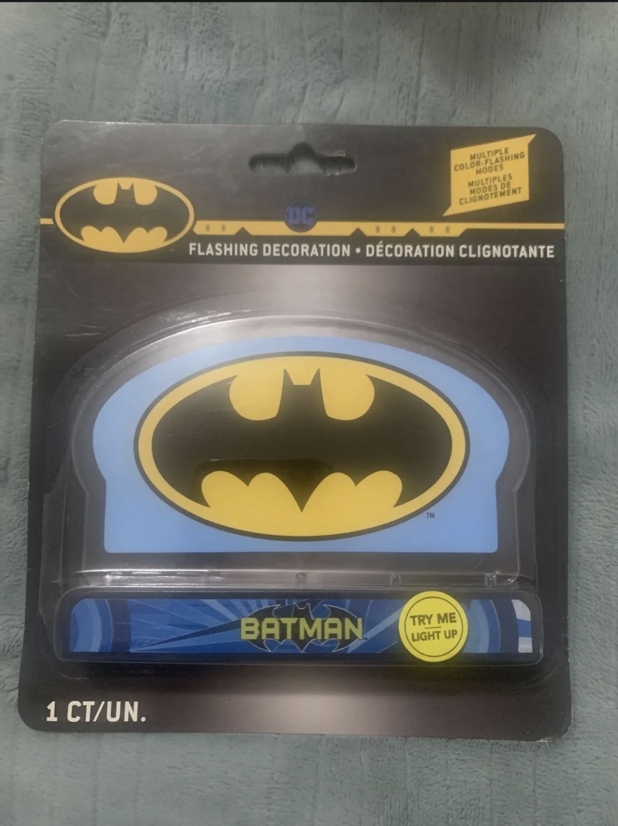 Batman Led Light-Up Decoration Birthday Party Supplies Favor Cake Topper Hero DC