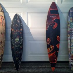 2 Arbor, 1 Never Summer, 1 Misc. Longboards