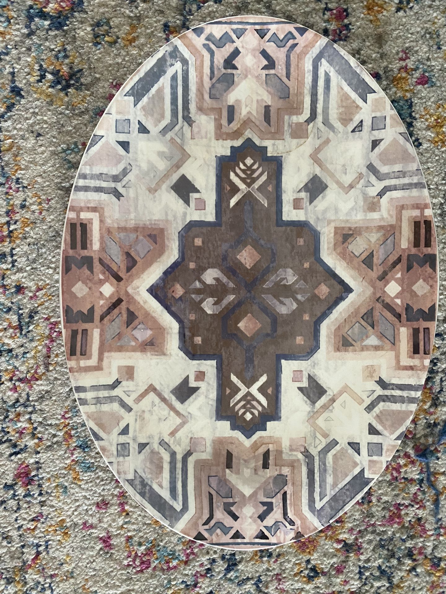 Large Southwest Boho Platter Kitchen Dish New