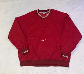 Vintage Nike Men's Burgundy pullover