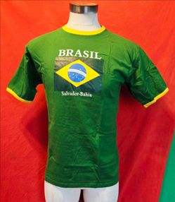 BRASIL SOCCER VINTAGE SHIRT MADE IN BRAZIL SIZE MEDIUM GG NEVER USED