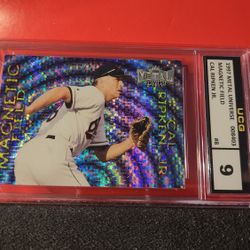CAL RIPKEN JR 1997 FLEER METAL UNIVERSE #8 MAGENETIC FIELD INSERT UCG 9 MINT