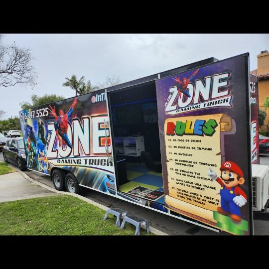 Mobile Gaming Truck, Mobile Gaming, Fortnite, Birthday Party, Ps5, Xbox, Game Trailer